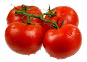 bunch of red tomatoes